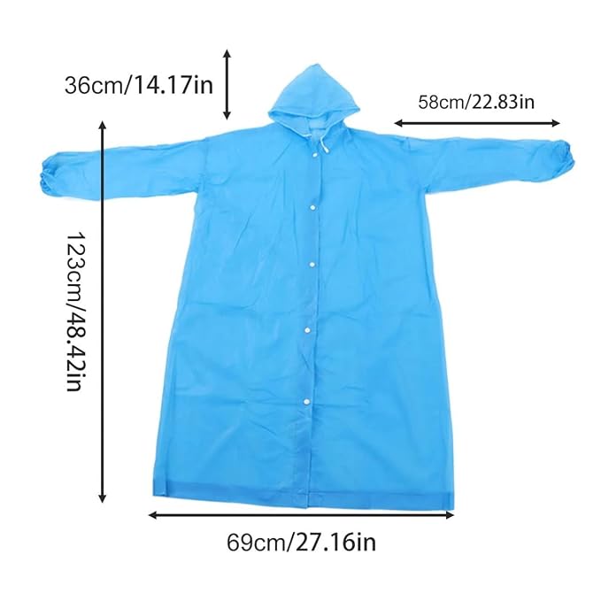 Waterproof Hooded Raincoat for Men & Women