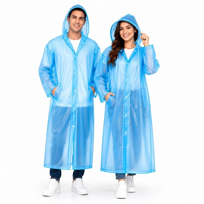 Waterproof Hooded Raincoat for Men & Women