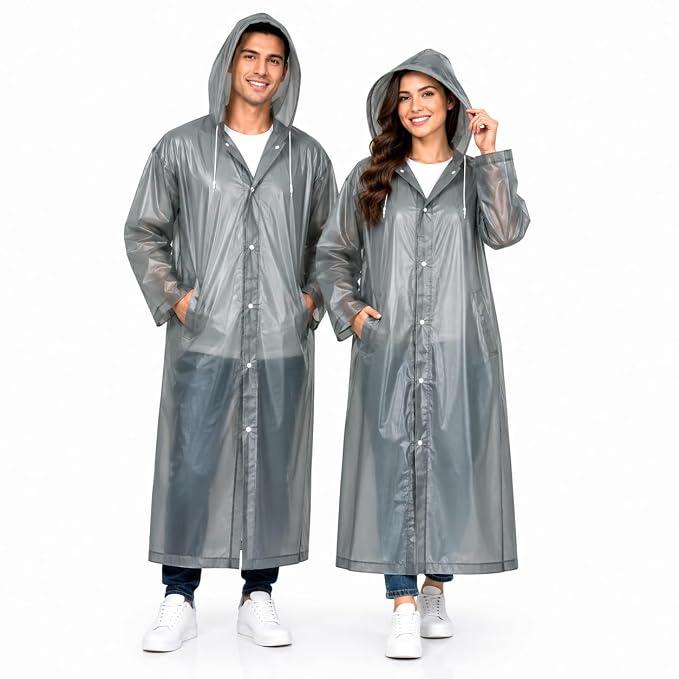 Waterproof Hooded Raincoat for Men & Women