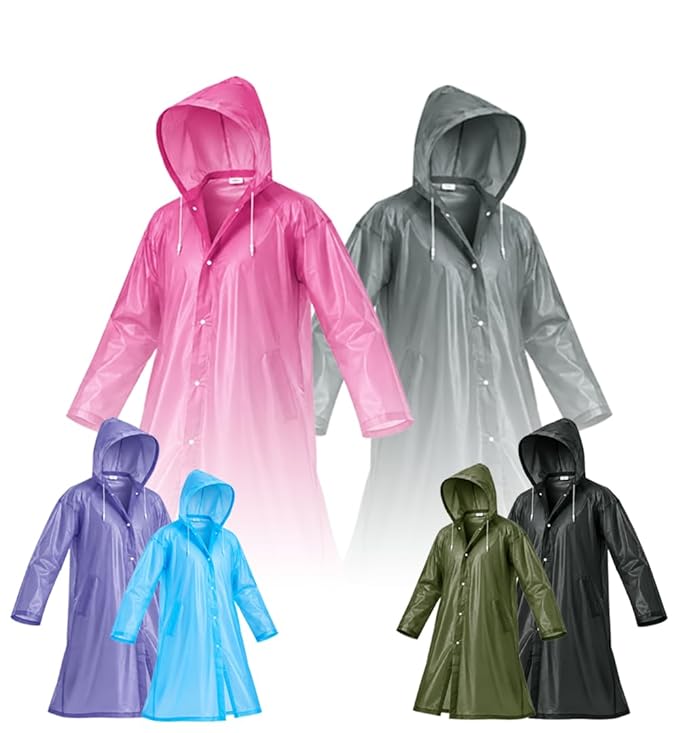 Waterproof Hooded Raincoat for Men & Women