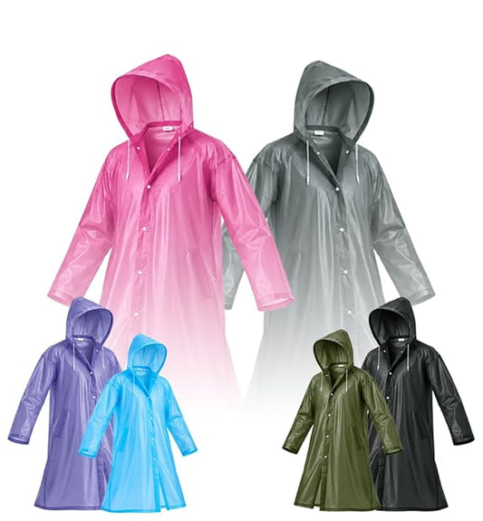Waterproof Hooded Raincoat for Men & Women