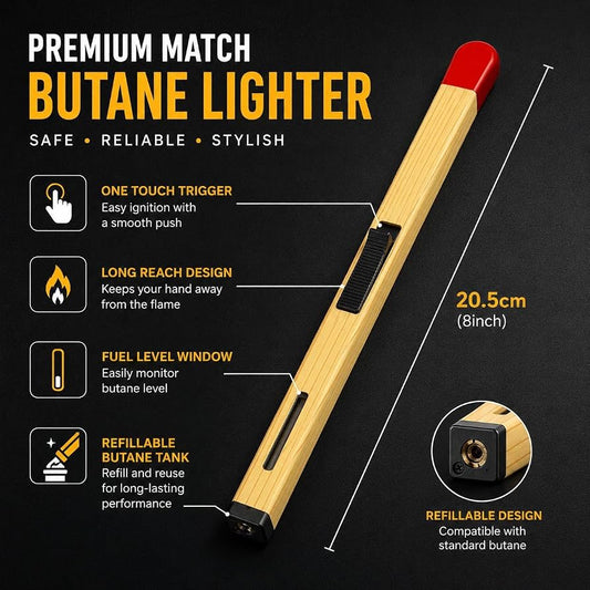Match Stick Shaped Butane Lighter