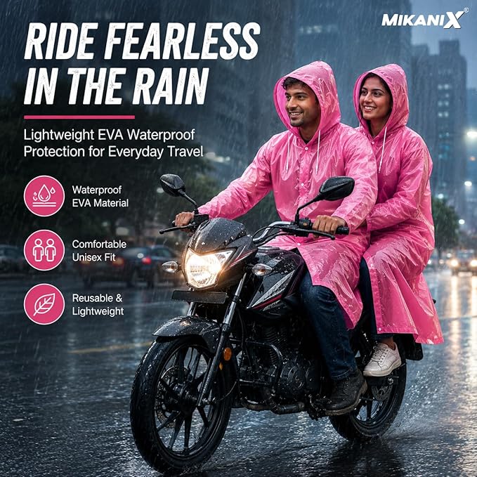 Waterproof Hooded Raincoat for Men & Women