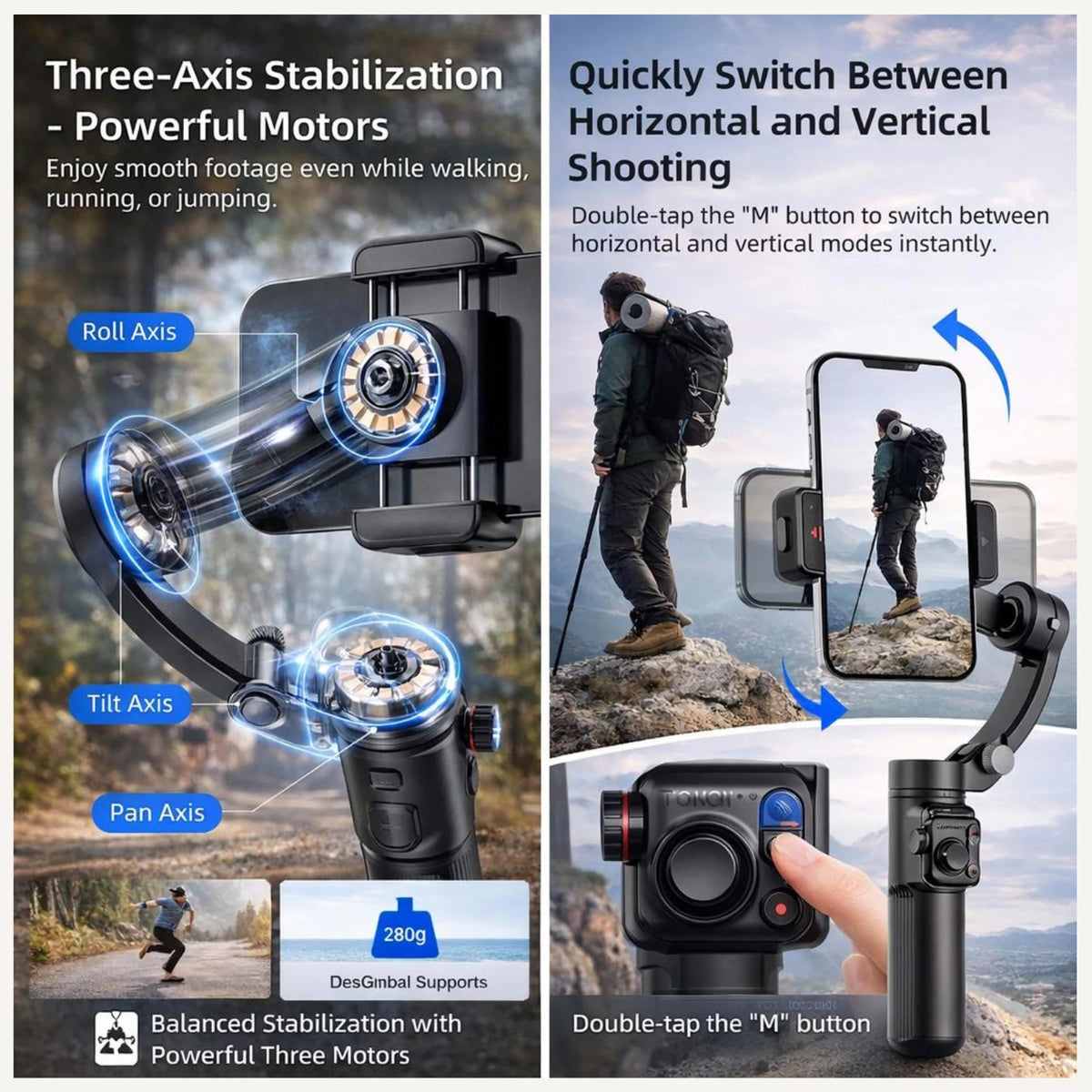 M02 3-Axis Handheld Gimbal