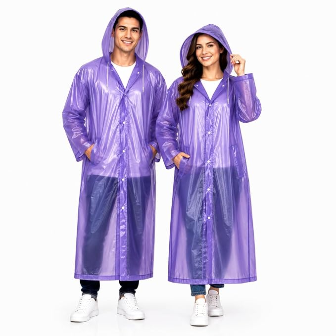 Waterproof Hooded Raincoat for Men & Women