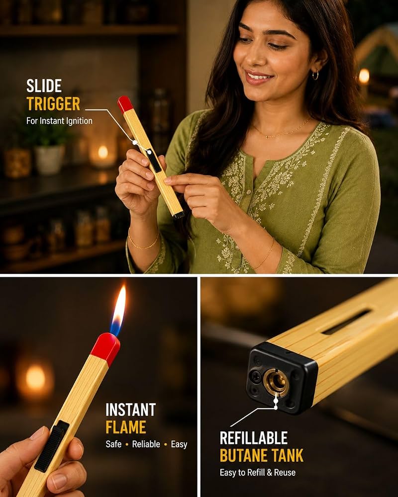 Match Stick Shaped Butane Lighter