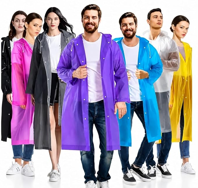 Waterproof Hooded Raincoat for Men & Women